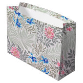 Rose et Larkspur, grand sac cadeau William Morris (Dos Angle)