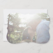 Rose et Navy Blue Laurels Enregistrer la carte Dat (Dos)