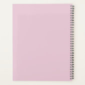 Rose et noir | Monogramme moderne (Dos)