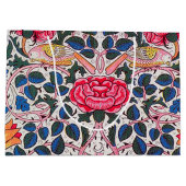 Rose et oiseau, William Morris Grand sac cadeau (Dos)