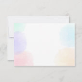 Rose et or de carte de remerciements de visage de (Dos)