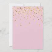 Rose et or doux 16 Invitation (Dos)