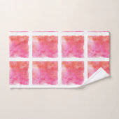 Rose et orange d'effet de trellis et de marbre (Serviette à main)