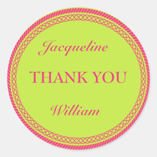 Rose et orange Fluorescent / Étiquettes néon (Devant)