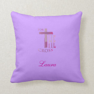 Rose et pourpre pour le coussin croisé - lt Purple