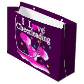 ROSE ET PURPLE J'ADORE LES SACS CADEAUX EN CHEERLE (Devant Angle)