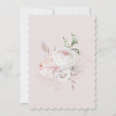 Rose et Rose blanc Dusty Sweet 16 Invitation (Dos)