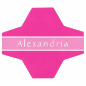 Rose et rose chaud personnalisé (Plat)