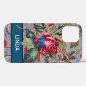 ROSE ET WILLIAM MORRIS iPhone 12 COQUE do-it-yours (Verso (horizontal))
