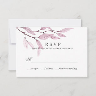 Rose éthéré RÉPONSE MARIAGE RSVP