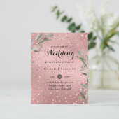 Rose Eucalyptus Feuille Foil Look MARIAGE (Debout devant)