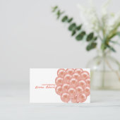 Rose Événement Planification Balloirs Carte de vis (Debout devant)
