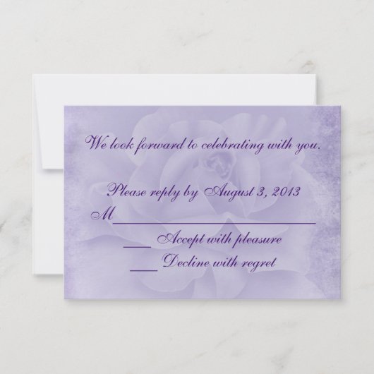 Rose Fanée RSVP (Devant)