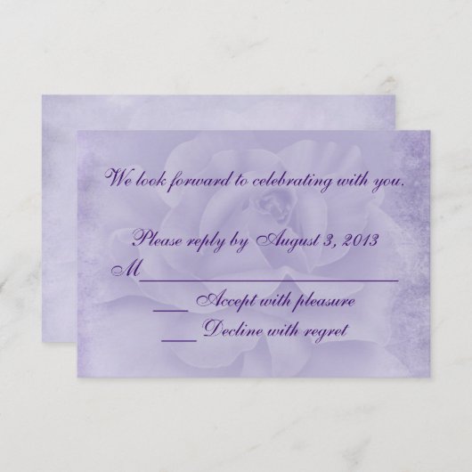 Rose Fanée RSVP (Devant / Derrière)