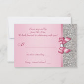 Rose Faux noeud & Diamants RSVP (Dos)