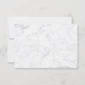 Rose feuille d'or marbre personnalisé merci mariag (Dos)