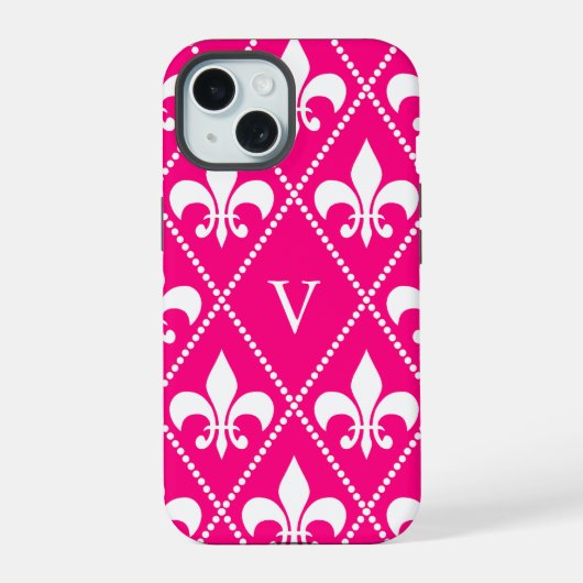 Rose Fleur de Lis avec monogramme (Verso)