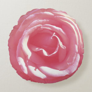 Rose Fleur Photo Coussin de lancer rond