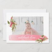 rose floral amour célébration valentines carte pho (Devant)