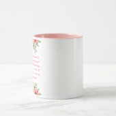 Rose Floral Catholique Hail Marie prier Mug (Centre)