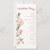Rose Floral Cream Christian Wedding Programme (Dos)