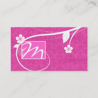 Rose floral de carte de visite professionnel de