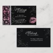 Rose floral de parties scintillantes de carte de (Devant / Derrière)