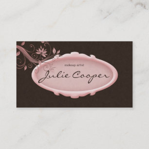 Rose floral de spa de carte de visite de salon