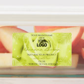 Rose floral jaune vert violet Logo du Étiquette de (Apposé)