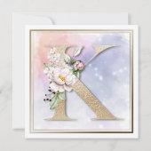 Rose Floral K 90th Birthday Party Invitation (Dos)