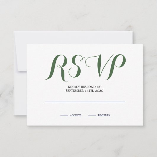 Rose floral Neutral RSVP (Devant)