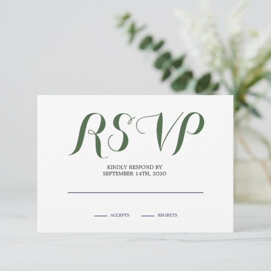 Rose floral Neutral RSVP (Debout devant)