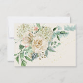 Rose floral Neutral RSVP (Dos)