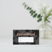 Rose Floral noir Gold Texte Salon Rendez-vous (Debout devant)