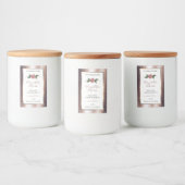 Rose Floral Parties scintillant or doux Étiquettes (Bouteilles)