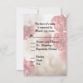 Rose Florale avec RSVP d'entrée (Devant)
