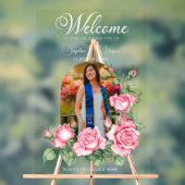 Rose Flower Garden Photo Graduation Bienvenue (Neutre)