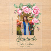 Rose Flower Garden Photo Graduation Invitation (Recto)