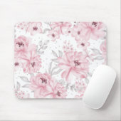 Rose flower pattern muismat (Met muis)