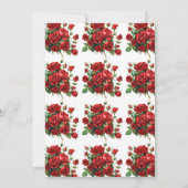 Rose Flower Wedding Invitation Template, Printable (Dos)