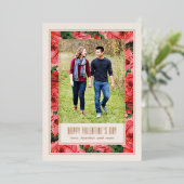 Rose Foil Frame Valentine's Day Carte photo - Ivor (Debout devant)