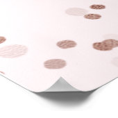 Rose Foil Sweet 16 Ballons Affiche de bienvenue ro (Coin)