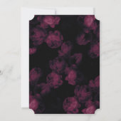 Rose foncé Garden Invitations de mariage (Dos)