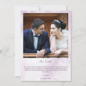 Rose foncé violet fleuri gothique Faire-part (Dos)