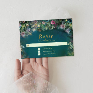 Rose forestier enchanté verdure Fée Woodland RSVP