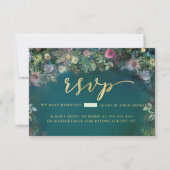 Rose forestier enchanté verdure Fée Woodland RSVP (Devant)