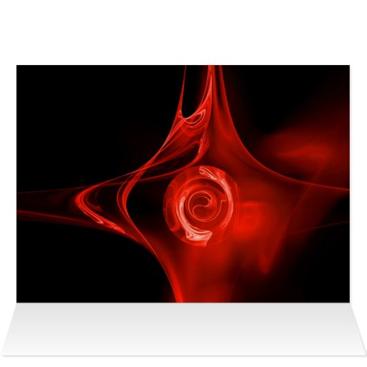 ROSE FRACTAL, bleu vert rouge (Intérieur Horizontal (Haut))