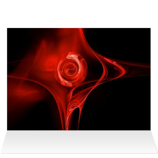 ROSE FRACTAL, rouge (Intérieur Horizontal (Haut))