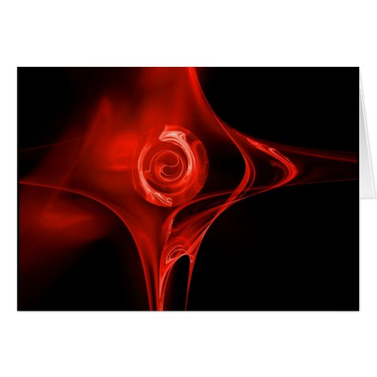 ROSE FRACTALE, rouge (Devant horizontal)