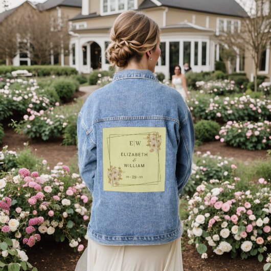 Rose Frame – Monogram Celestial Yellow Wedding (Mariage Retour)